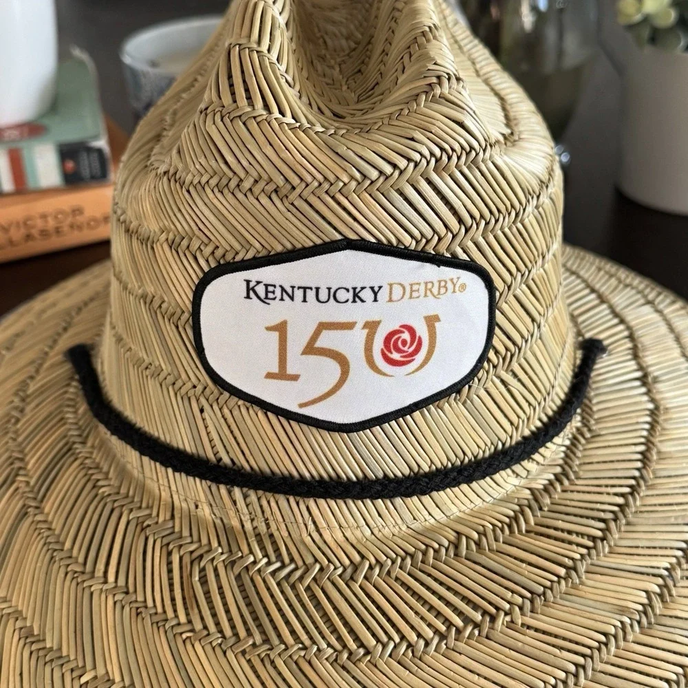 Reyn Spooner Kentucky Derby 151st Anniversary Straw Hat Adjustable Drawstring